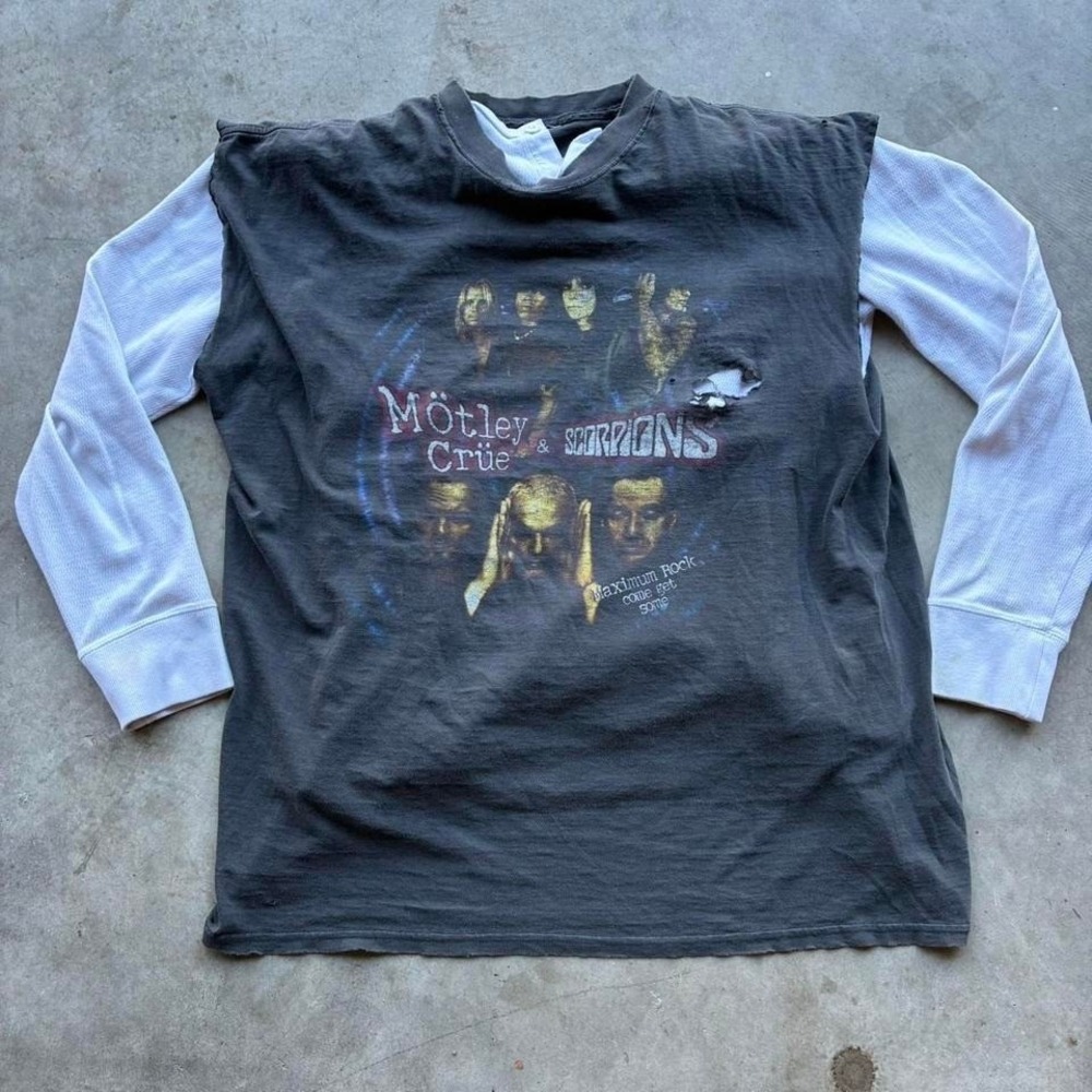 Vintage Motley Crue‎ vintage sleeveless band tee